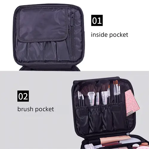 Wholesale Travel Direct Factory Professional Makeup Box Case With Dividers